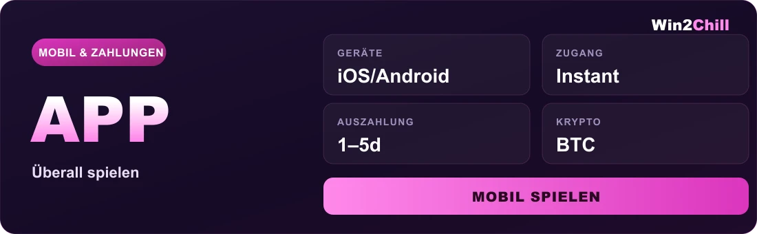 Win2Chill Casino mobile app