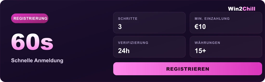 Win2Chill Casino registration